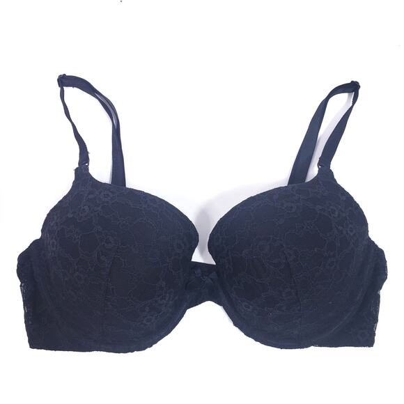 Victoria's Secret Other - Victoria's Secret Black Lace Demi-Buste Bra 34D